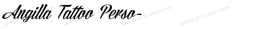 Angilla Tattoo Perso字体转换